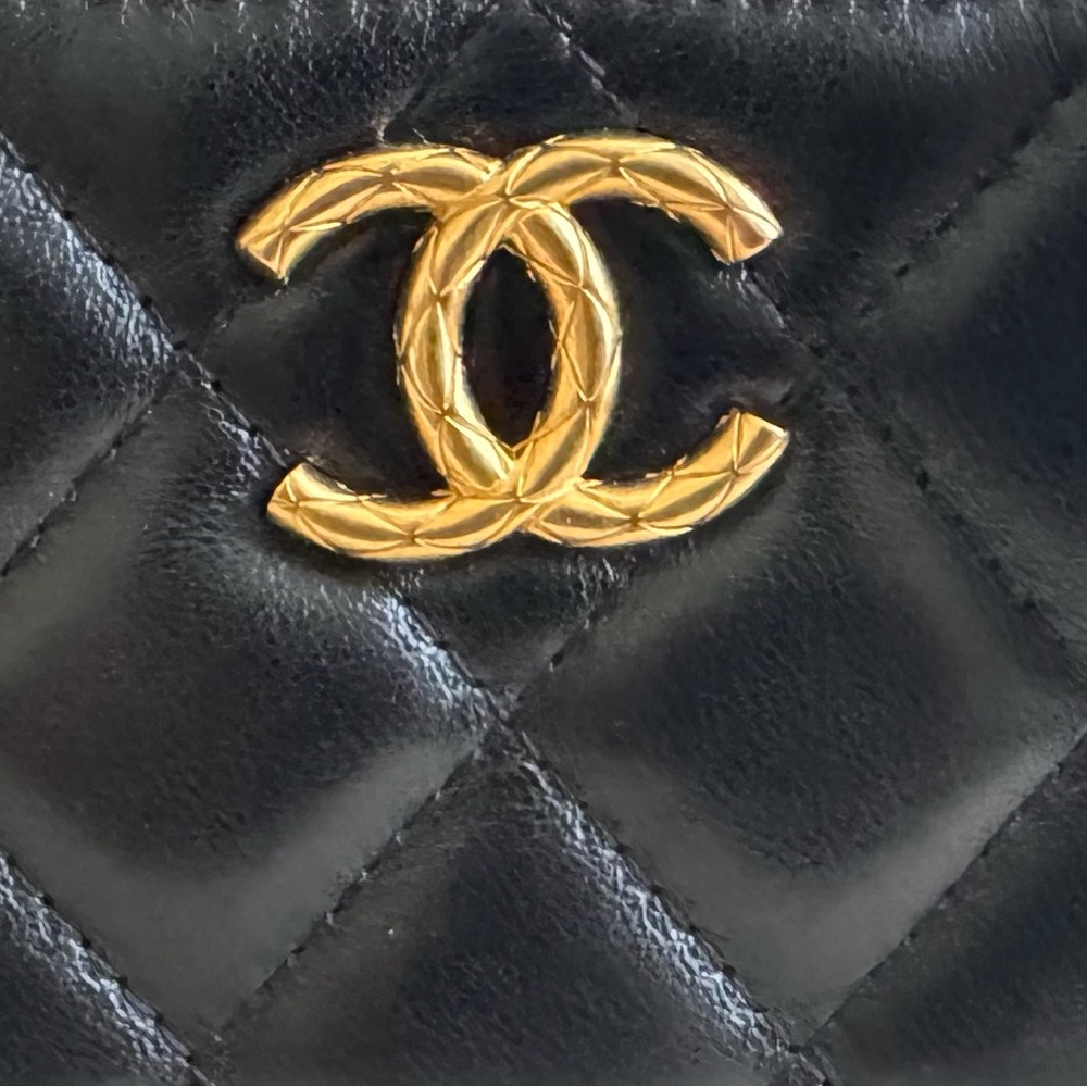 Chanel Black Quilted Vanity Case with Gold Hardware - Picture 8 of 16